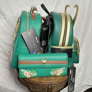 3 piece Loki Loungefly bundle, all new with tags